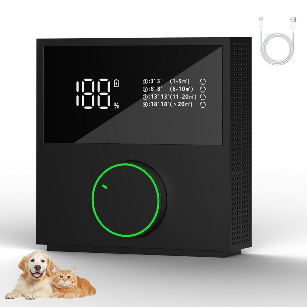 2026 Air Ionizers for Home Plug in, Pet Odor Eliminator for Strong Odor 99% Cat